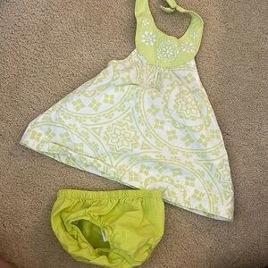 Summer lime sun dress